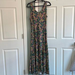 Loft floral midi dress